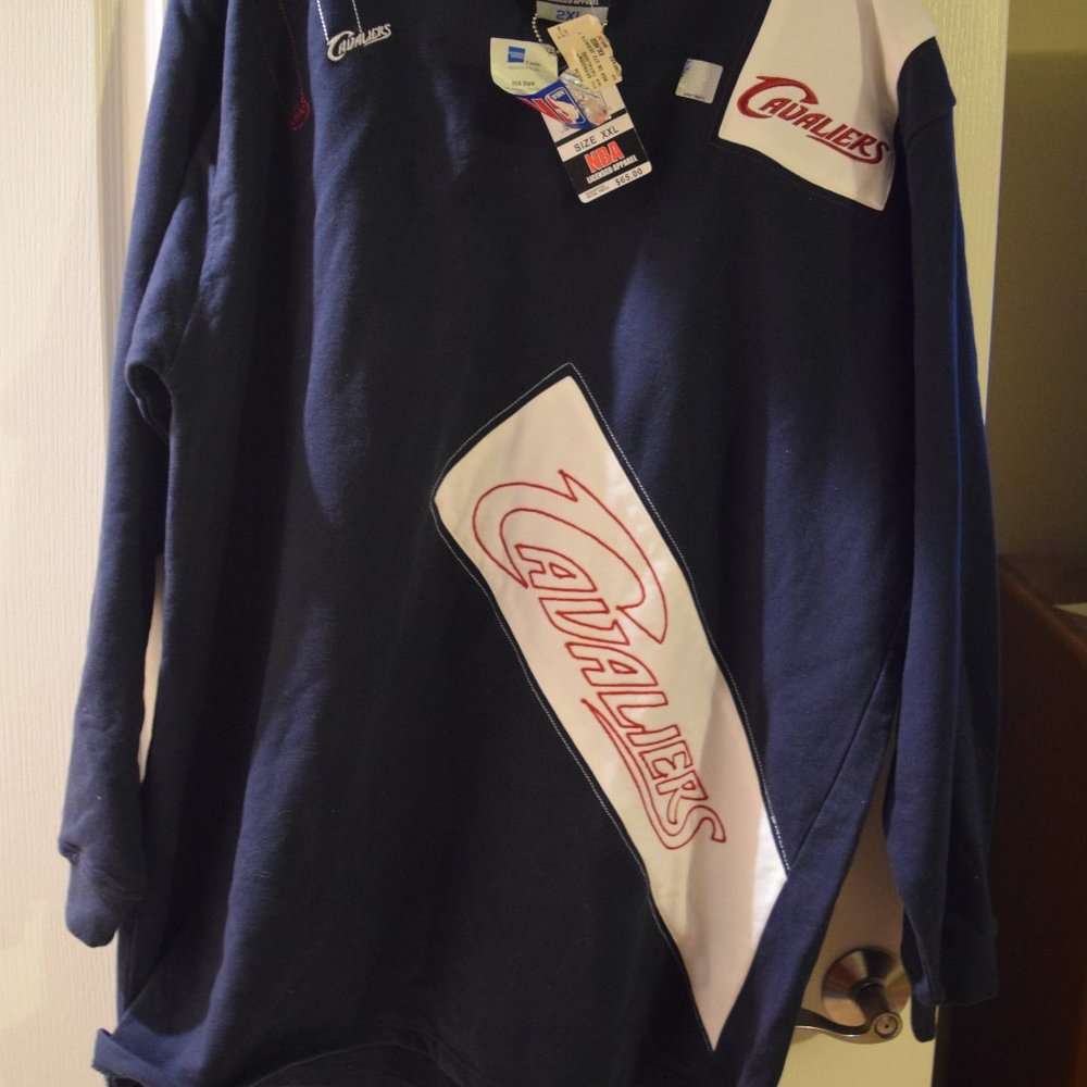 Cavaliers 2xl NBA men long sleeve pullover sweatshirt Navy